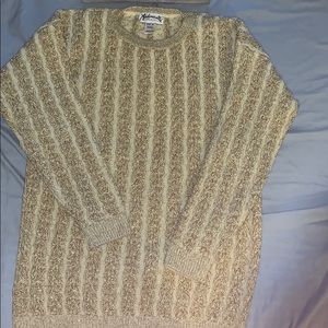 Gold sparkle vintage 80s sweater by mademoiselle